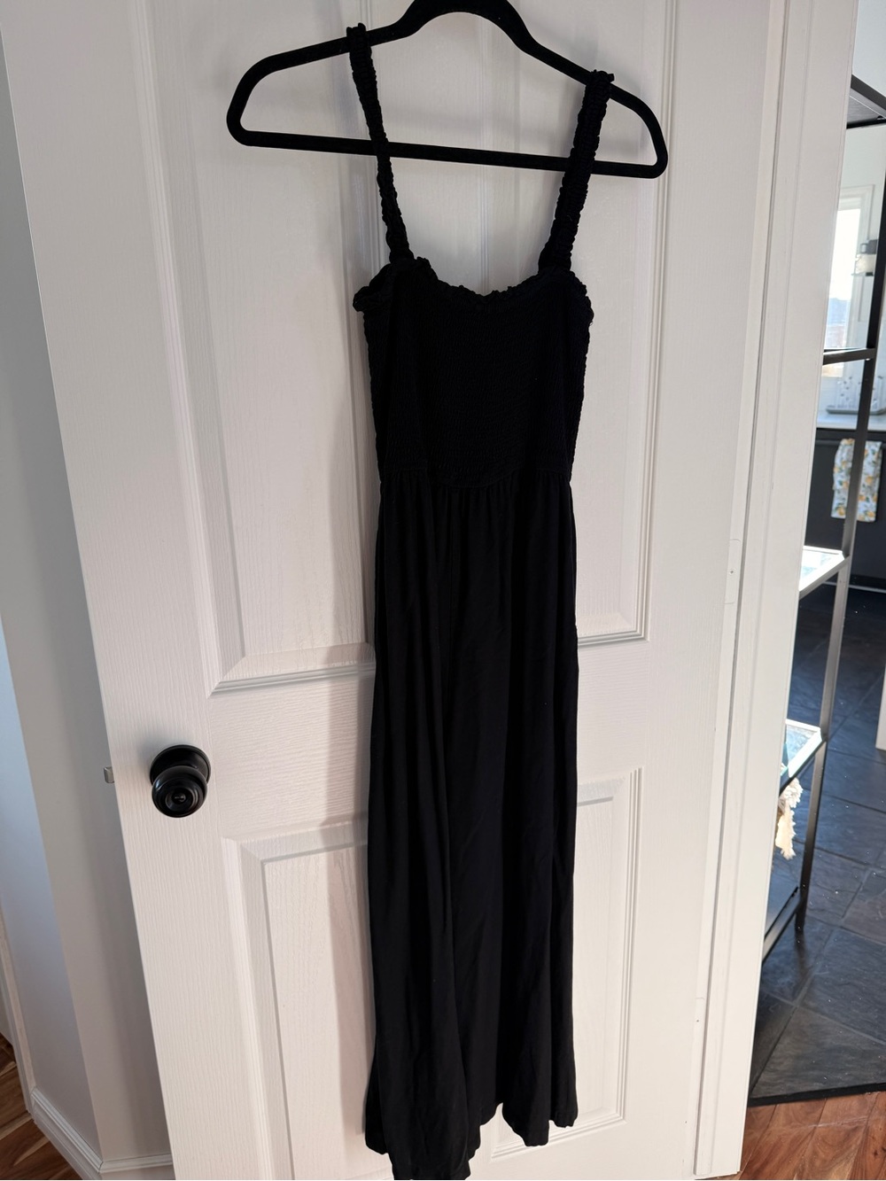 Black Smocked jumpsuit